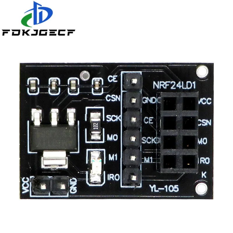 nrf24l01-Модуль-беспроводного-адаптера-33-В-новая-плата-адаптера-розетки-для-8-контактного-разъема-для-arduino
