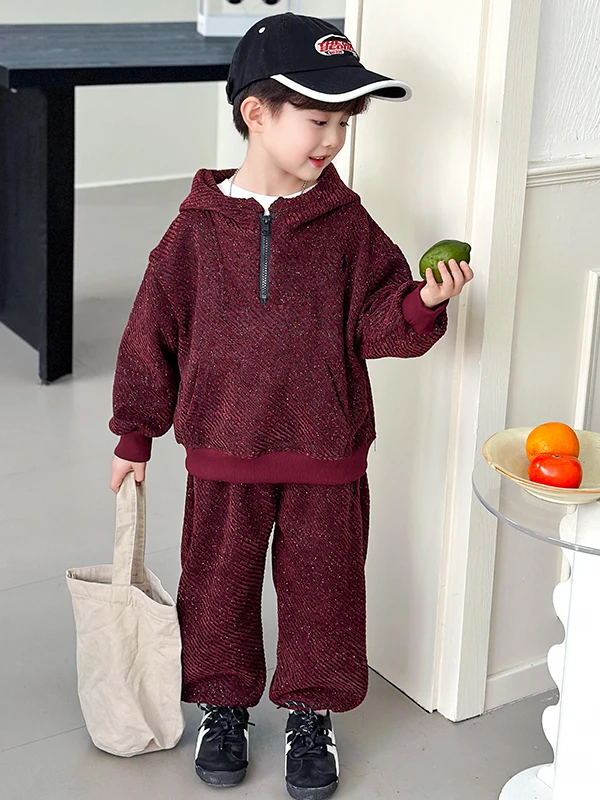 

Весенний модный комплект одежды для мальчиков: толстовка и брюки, двухсоставный костюм, спортивная одежда для малышей, хлопковая ткань, повседневная одежда с длинными рукавами.