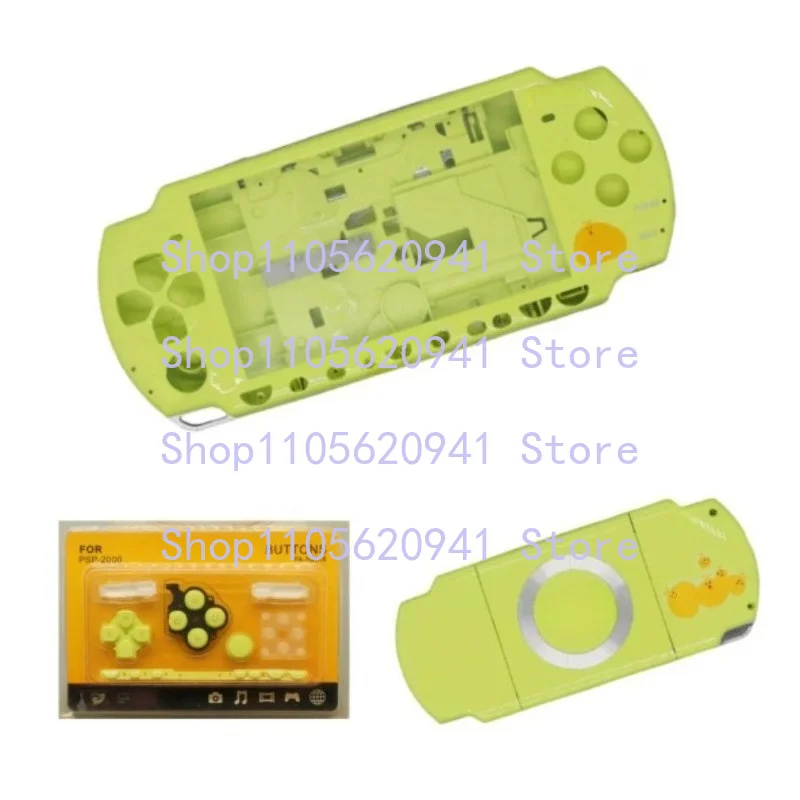 DD For PSP2000 Full Replacement Case Shell With Buttons Screws Stickers Repair Kit