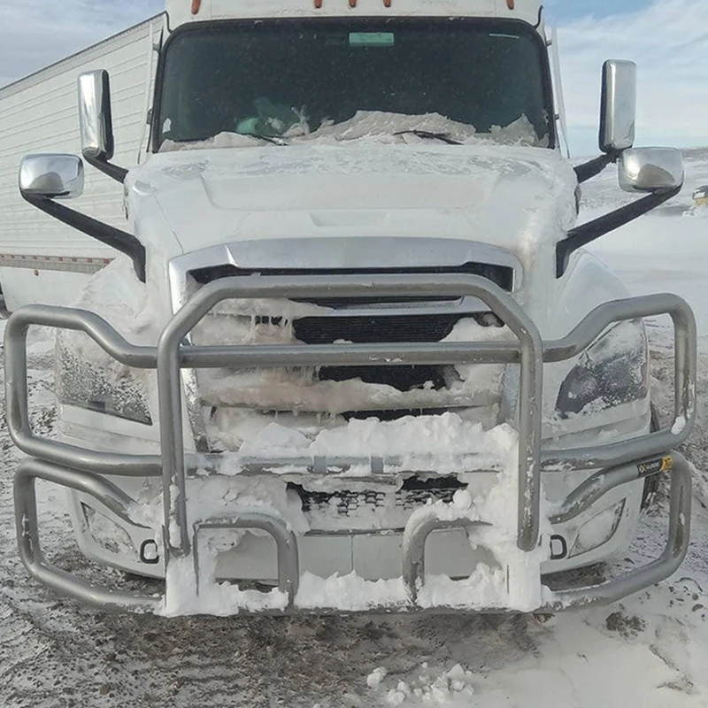 SEMI ملحقات الشاحنة الكبيرة المصد الأمامي شريط الثور الغزلان مصبغة الحرس ل شاحنة الثور Cascadia 2021 #5