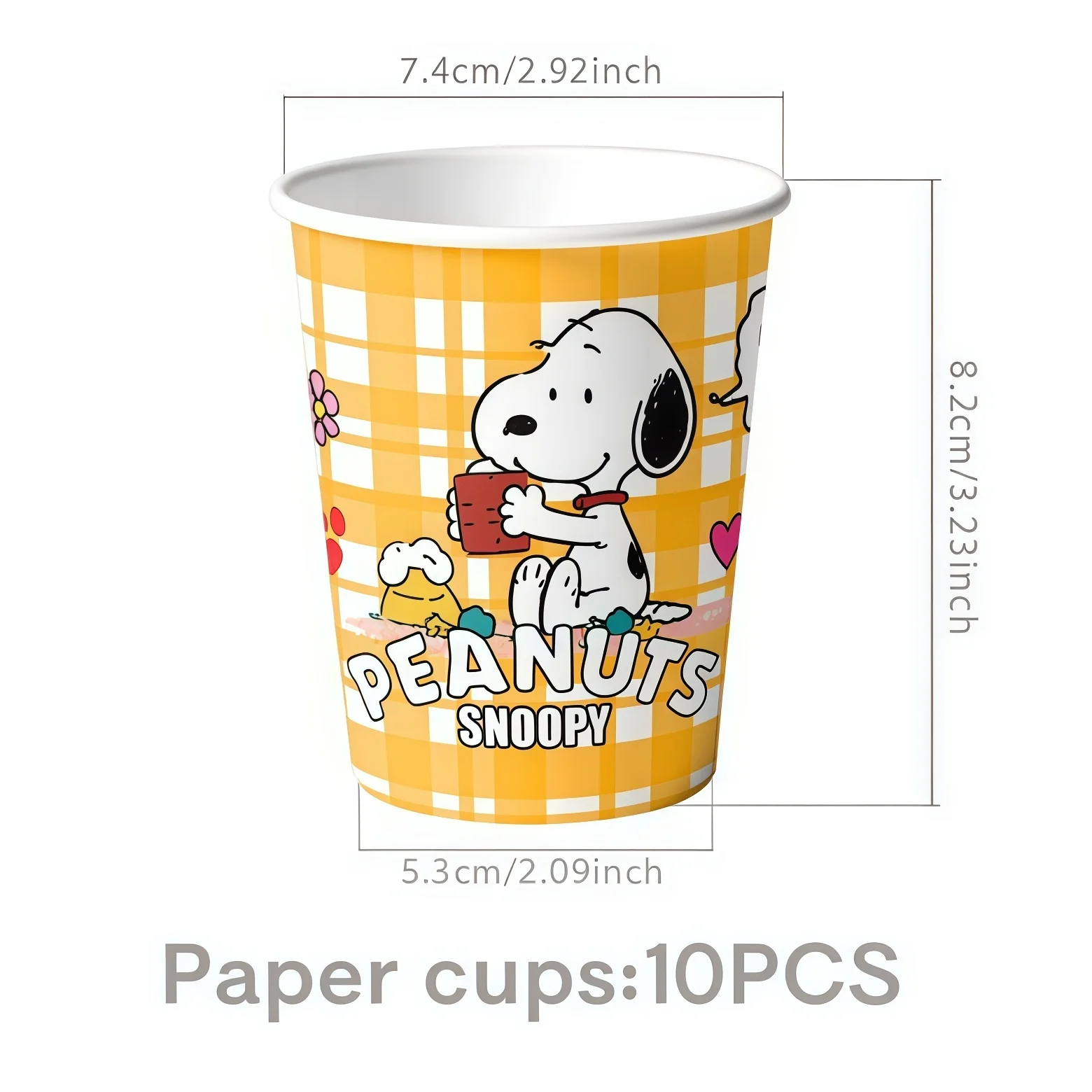 Birthday Snoopy Decoration Disposable Tableware Snoopy Tablecloth Plate Cup Napkin Baby Shower Snoopy Party Girl Party Favors - Image 5