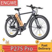 ENGWE P275 Pro City Electric Bike 27.5 inch Spoke Tires 250W Bafang Brushless Mid-drive Motor 36V 19.2Ah Battery 260km Max Range