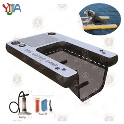 Hot Sale Inflatable Pup Plank Dog On Water Pet Ramp Floating Platform For Dogs and Puppies Swimming Pool Float Ride on