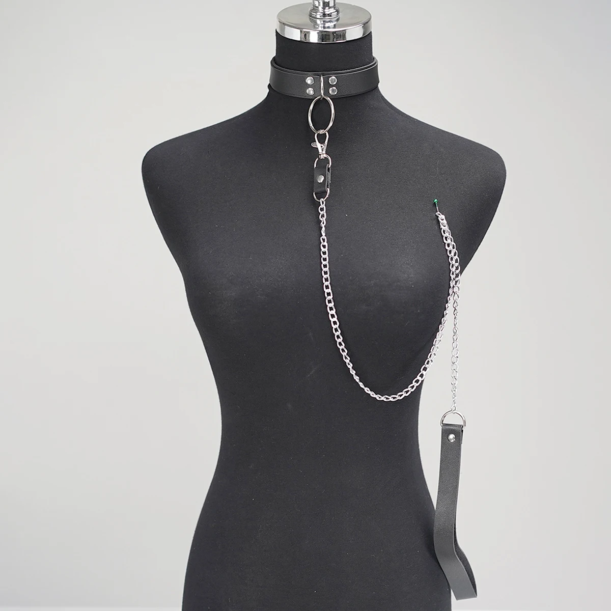 Women's Body Belly Band Neck Drawstring Collar Collar and Leash Set for Women Fetish Couple Game Role Play Props Accessories image 5