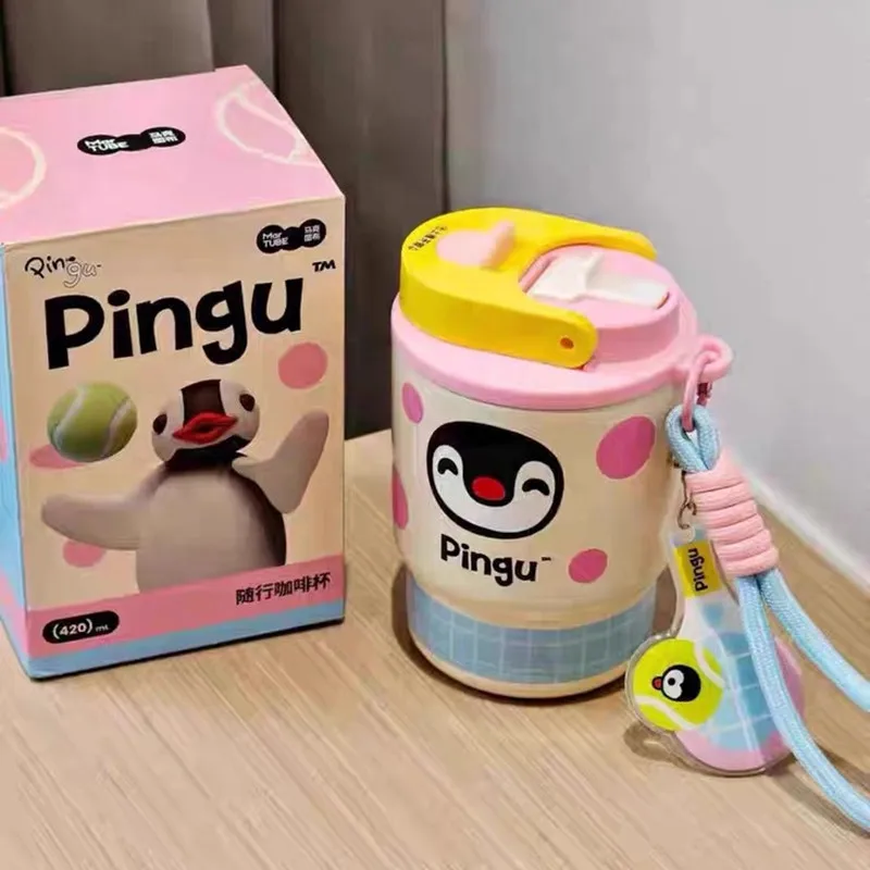 ホームピングー-コーヒーカップ-ブルータリスト協力シリーズ-ステンレス鋼製サーモス-ビニールモデル-オフィス-フェスティバル-ウォーターカップ-ギフトボックスセット