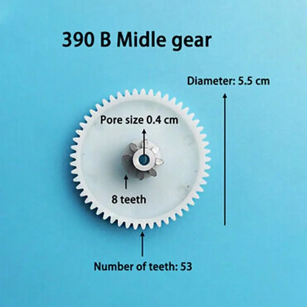 Boîte de vitesses en plastique pour voitures électriques pour enfants, engrenage de véhicule électrique pour enfants, accessoires de jouets RC, S, M, L, 390/550
