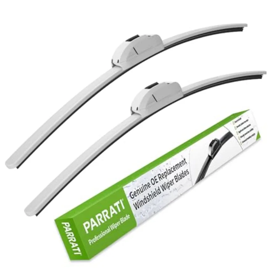 

КАЧЕСТВО OEM 13-дюймовые + 13-дюймовые белые щетки стеклоочистителя премиум-класса AllSeason, набор из 2 штук для оптимальной видимости при дождевом, снеге и