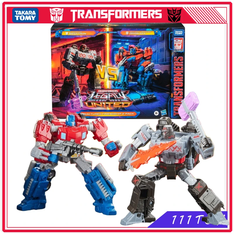 

In Stock Transformers Legacy United Fractureo Frienoship 2-Pack Megatron Orion Pax Anime Figures Robot Toys Action Figure Gifts