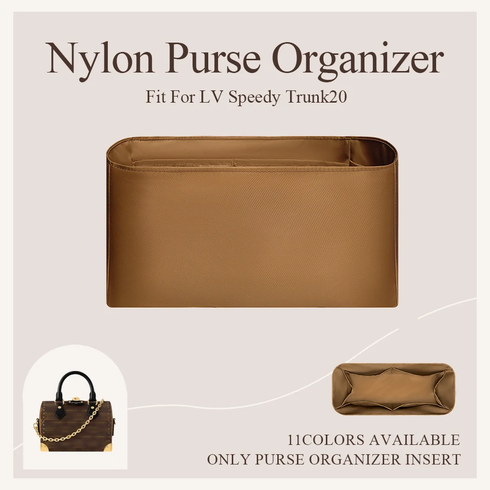 

Nylon Purse Organizer Insert Fit for LV Speedy Trunk 20 Lightweight Inside Storage Bag In Bag Inner Liner Makeup Organizer Bag