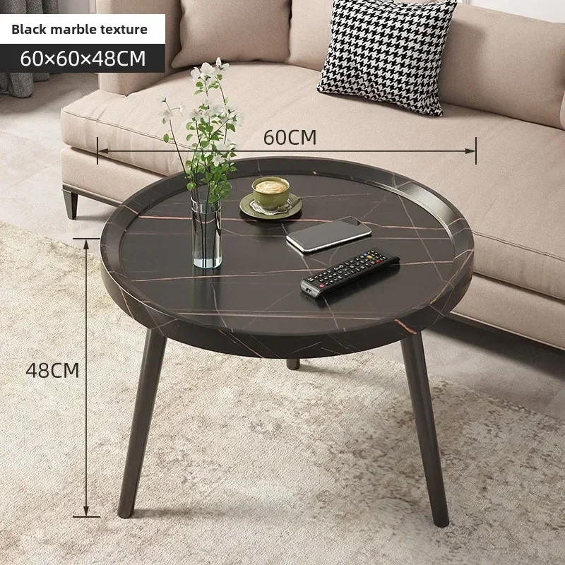 Modern Coffee table balcony round living room double edge few bedside small round table