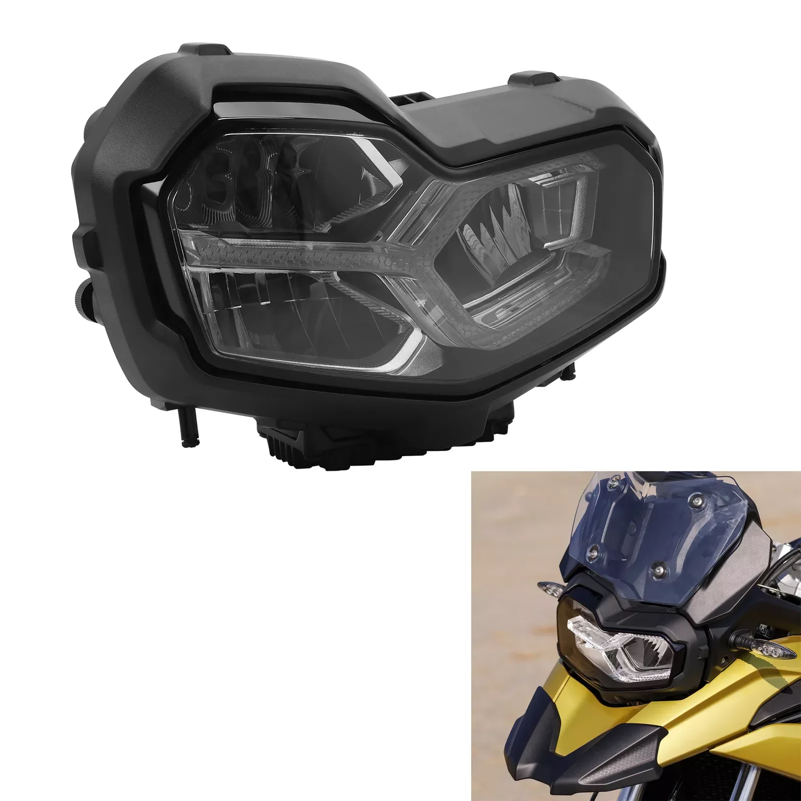 Motorcycle Headlight Lamp Assembly Fit For BMW F850GS Adventure ADV F750GS 2018-2023