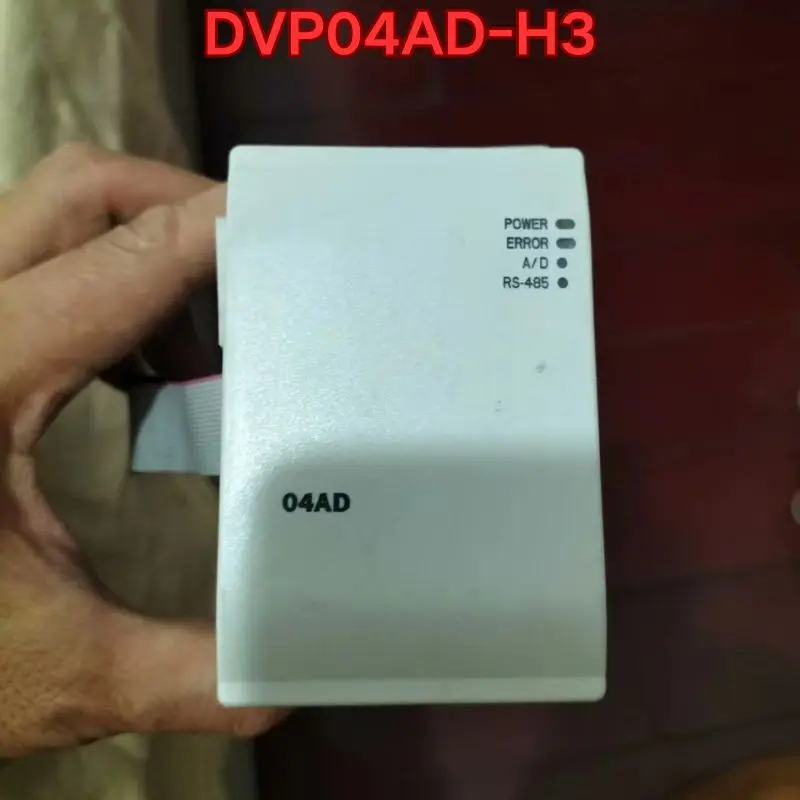 

Second-hand PLC module DVP04AD-H3 function test is normal