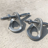 Rock Piton Climb Anchor Point Nut Anchor Bolt Hanger Plate Expansion Nail 304 Stainless Steel Caving Climbing Rigging M8 M10 M12