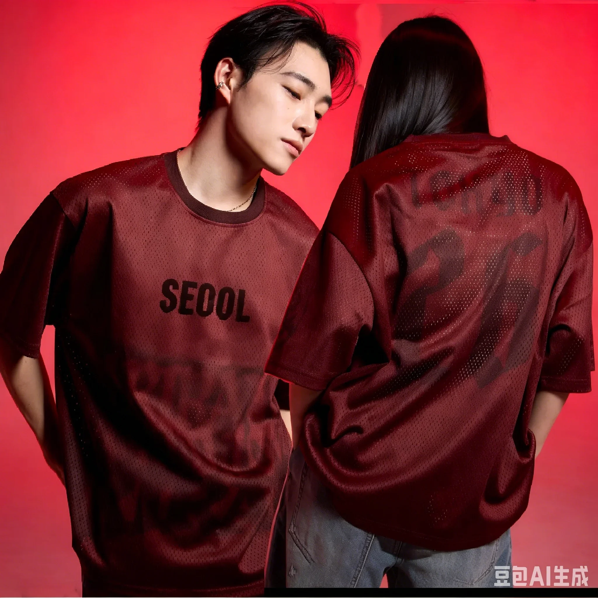 Camiseta de Verano 2026 para Hombre, Estilo K-pop, Estampado de Ciudades de Corea del Sur y América del Norte, Manga Corta Holgada, Jersey de Fútbol Urbano para Parejas y Niños
