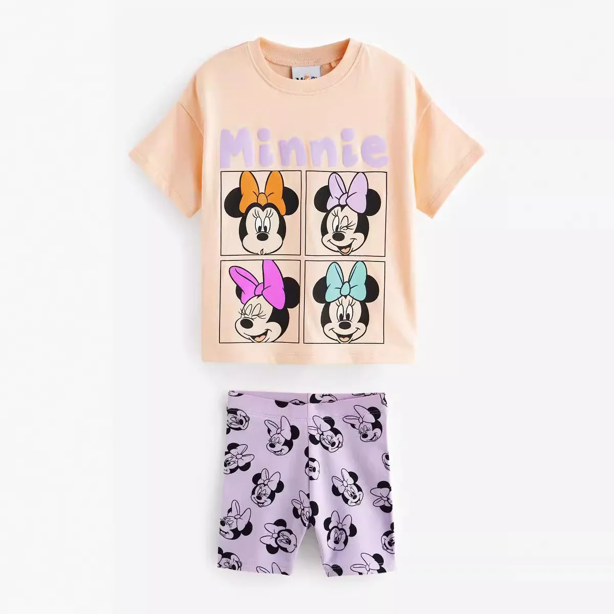 Summer Cartoon Children Cotton girls Suit Short sleeve Casual kids Clothes set Children Clothing 3-7year