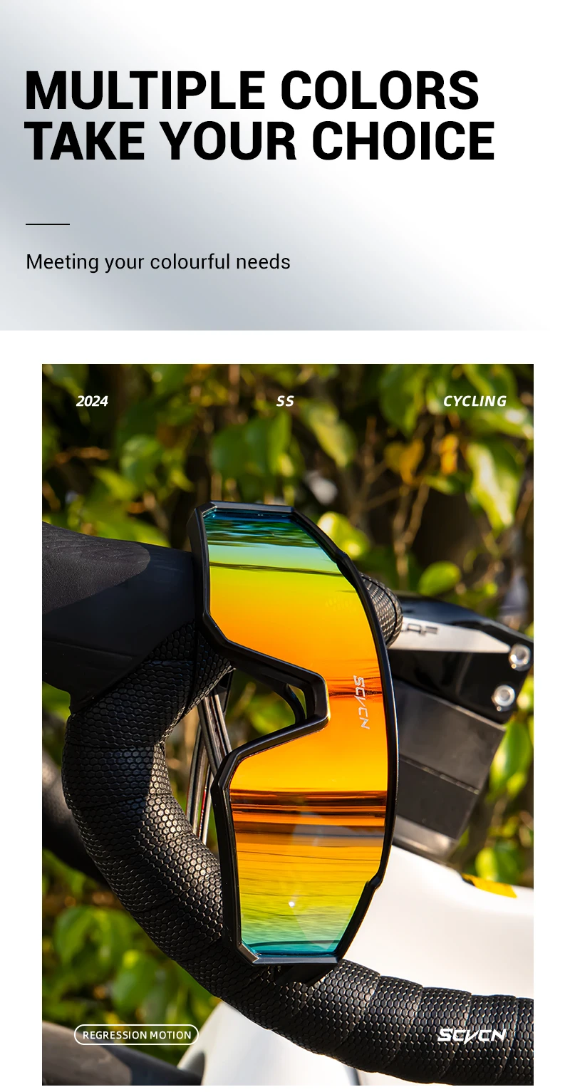 SCVCN Trendy Hot Sonnenbrille UV400 Schutz Outdoor Fashion Sportbrille Männer Frauen Ästhetisch ansprechende Straßenfotografie – Detail 8