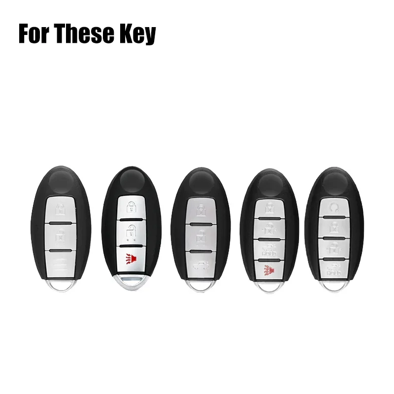 Aluminum Alloy TPU Car Key Fob Case Cover For Nissan Rogue Qashqai Murano Versa Note For Infiniti Q30 Q50 Q60 QX60 QX70 Q70 Q70L