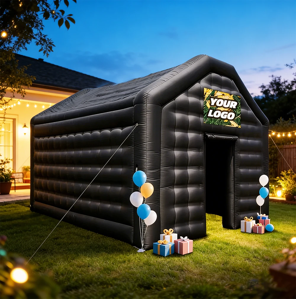 

Портативная надувная палатка-ночной клуб из ткани Оксфорд 18x16x12 футов, уличная надувная палатка-куб для вечеринок для детей и взрослых, в продаже