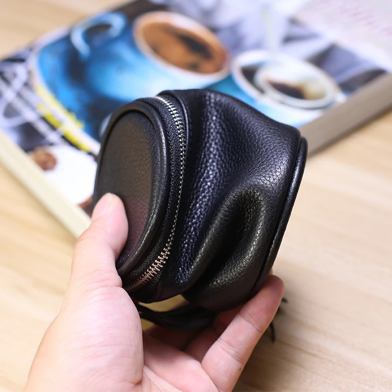 Leather Mini Zero Wallet Portable Mouth Red Envelope Earphone Bucket Bag Fashion Coin Storage Women\'s Bag Cosmetic Storage