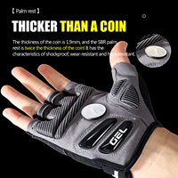 Bicycle Gel Half Finger Gloves Anti Slip Sweat Proof Shockproof Mountain Bike Road Armguard Portable Half Finger Bicycle Gloves