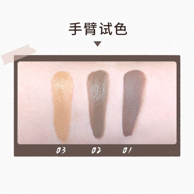 3 Colors Eyebrow Dyeing Cream Setting Eyebrow Gel Waterproof Long Lasting Eyebrow Enhancer Cream Natural Mascara Tint Makeup