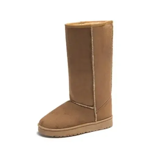 HOT 2025 winter new high-tube fashion all-match warm thick snow boots with bow knot snow boots women flat-heel snow boots view 3