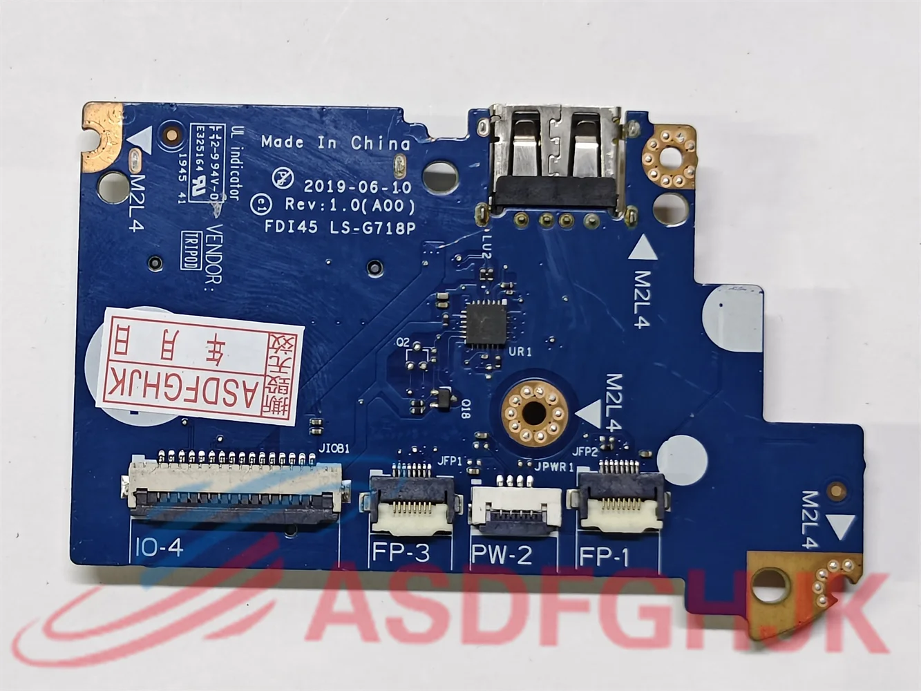 

FOR DELL Inspiron 5593 5493 USB board Boot small board SD card slot LS-G718P 05PJRM Tests well