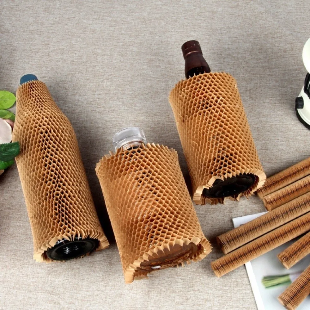 

Полая 3D сотовая бумажная крышка для бутылки вина, ударопрочная суперэластичная крышка для чашки, экологически чистая защитная крышка для вазы