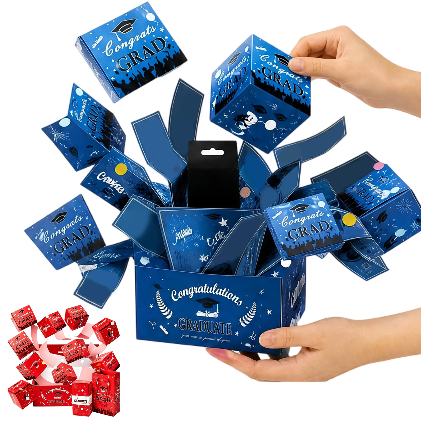 Graduation Surprise Explosion Gift Box Foldable Folding Bouncing Money Boxes for Graduation Party Supplies Party Favors
