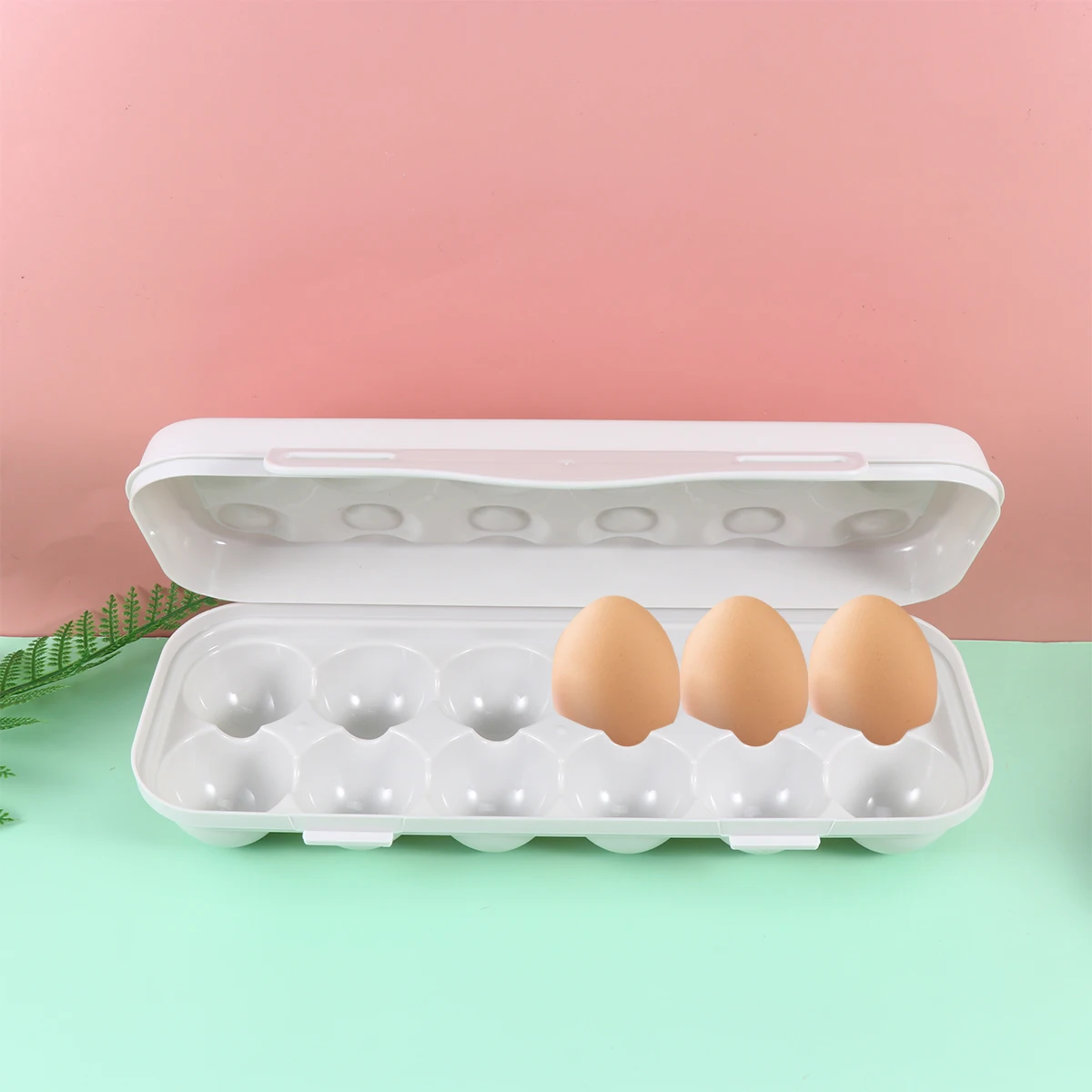 

2 Pcs Egg Holder for Refrigerator Storage Box Container Eggs Fridge Containers Fresh