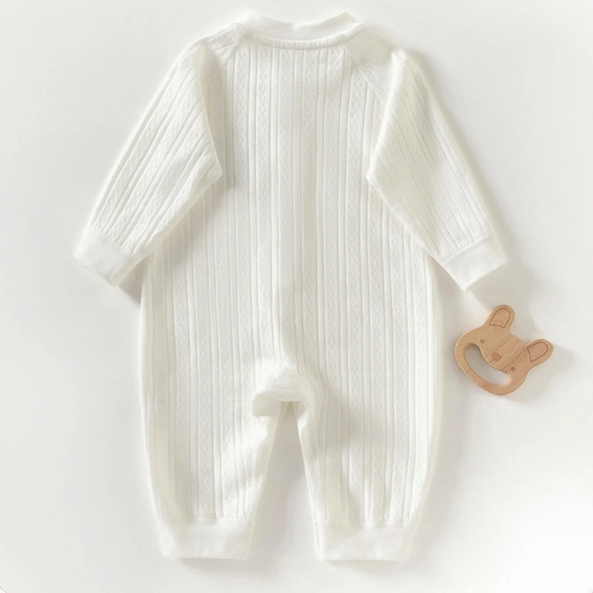 Autumn New Korean Style Toddler Bodysuit Cartoon Print O-Neck Single Breasted Jumpsuit for Boy Girls Soft Cotton Baby Romper