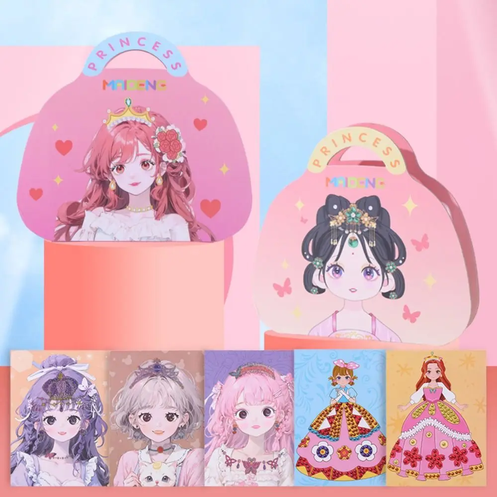 

DIY Scrapbooking Make Your Own Princess Sticker Personalized Album Journal Princess Dress Up Sticker Cartoon Hand Account