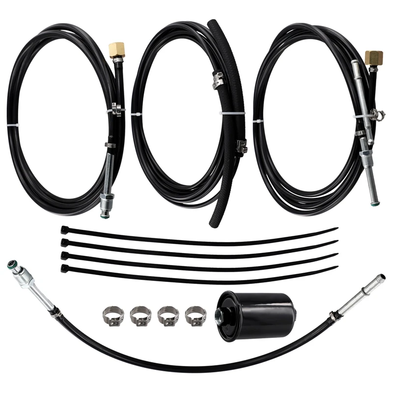 1Set Complete Nylon Fuel Line Replacement Kit For Chevrolet Gmc Gas Trucks 1988-1997