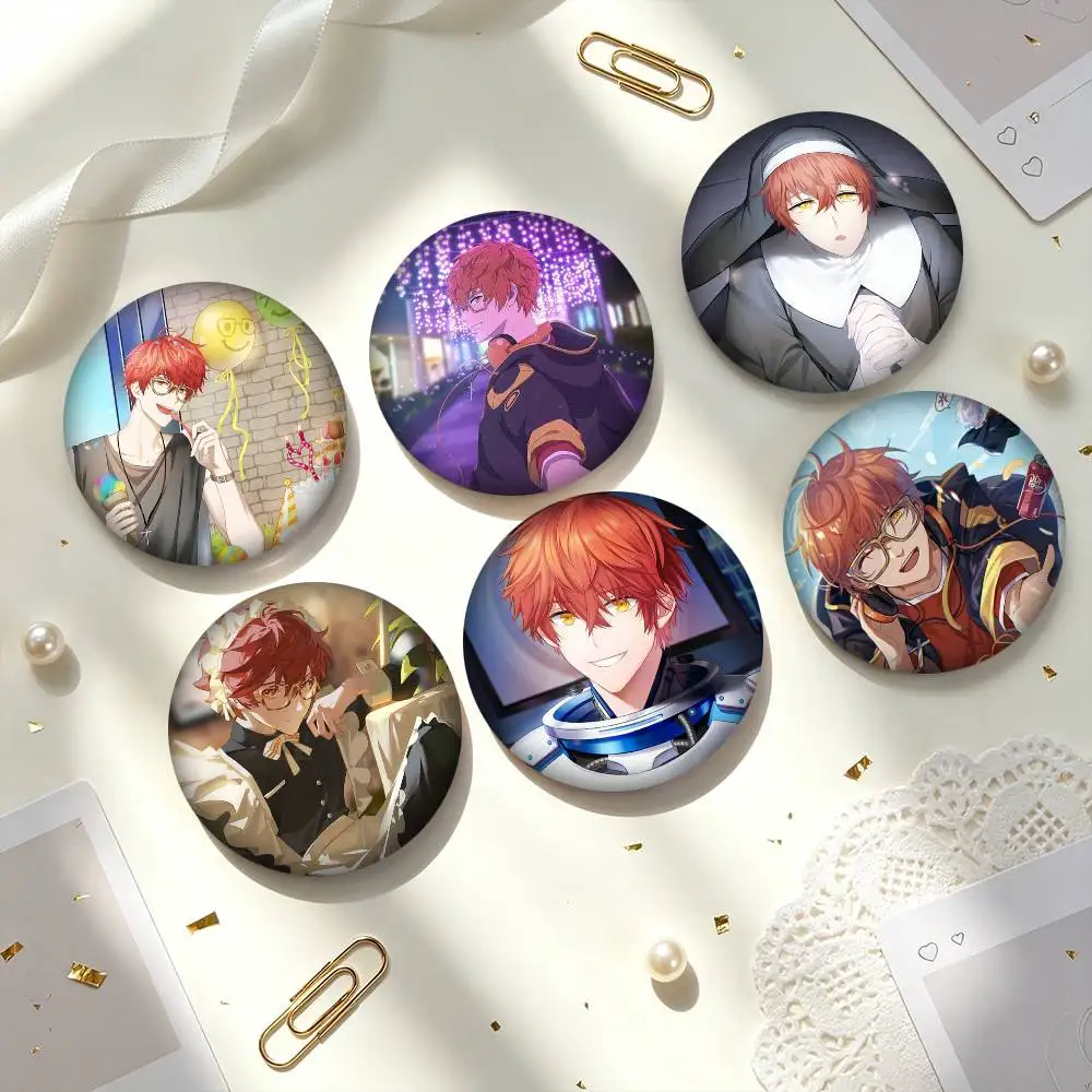 M-Mystic Messenger 707 A-Anime Game  25 32 44 58 75mm Badges Personalized Round Brooches Pins Accessory Gift