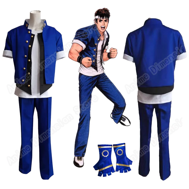 

Shingo Yabuki Cosplay Costumes Anime KOF Role Play Uniform Halloween Carnival Dressing For Men