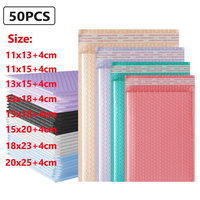 50Pcs Purple Bubble Mailers Bubble Padded Mailing Envelopes Mailer Poly for Packaging Self Seal Shipping Bag Bubble Padding