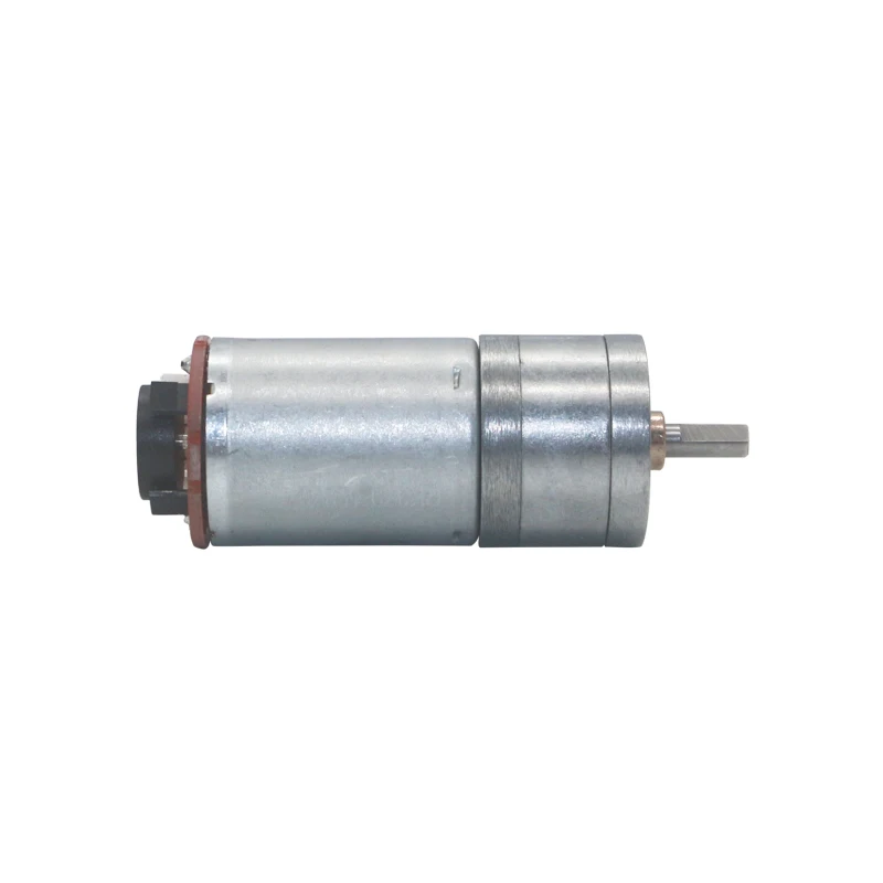 12RPM-1360RPM Large Torque Speed Reduction Gear Motor with Encoder 25mm Diameter Gearbox Encoder Geared Motor