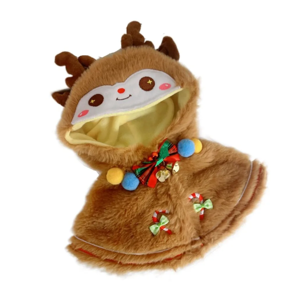 

Christmas Shawl 20CM Cotton Doll Clothes Snowman Plush Cloak Stuffed Doll Clothes Suit DIY Clothing Changing Plush Toys Clothes