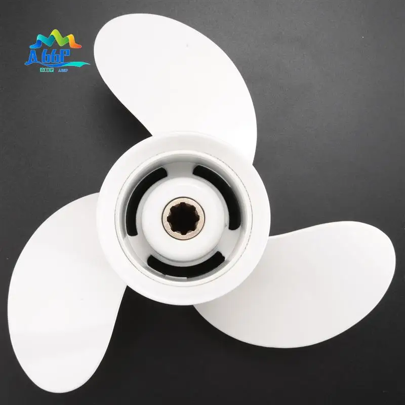 

A66P-9 1/4 X 9-J New Aluminum Alloy 3 Blade Outboard Propeller For Yamaha 9.9-15Hp