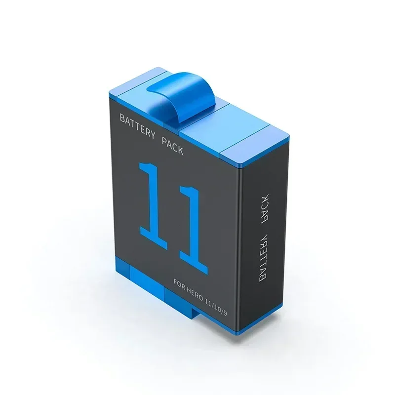 Noya raye Battery For GoPro Hero 11/10/9 1800mAh Battery 2 Ways Fast Charger Box TF Card Storage For GoPro 9 10 11 Accessories