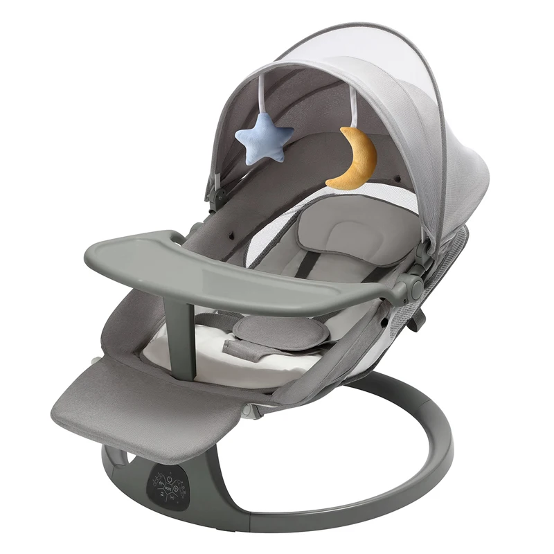 Baby Swing Chair Electric Rocking Chair Newborn Sleeping Cradle Bed Child Comfort Chair With Bluetooth Music