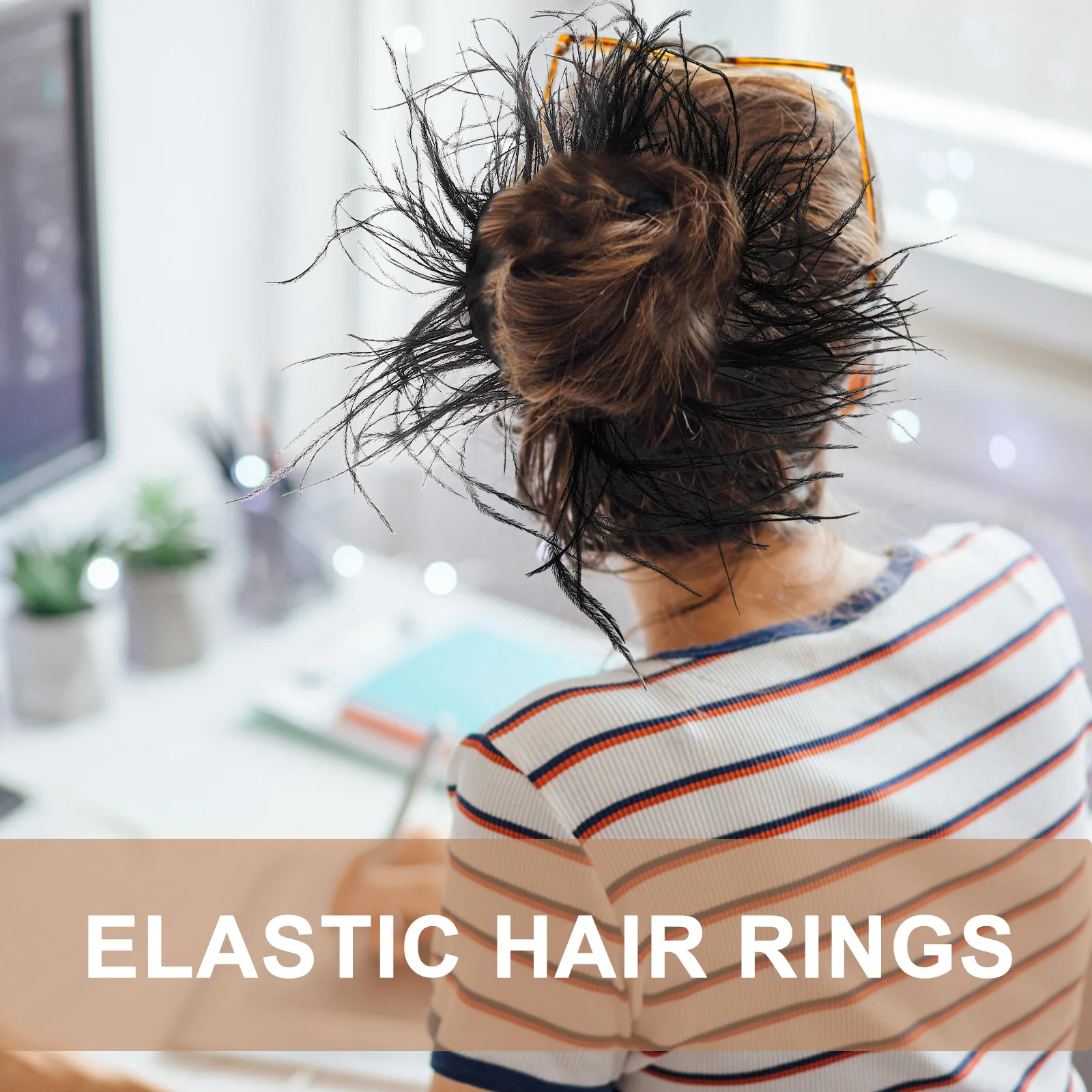 

2 шт. резинки для волос с дизайном шлейфа, эластичные ленты для женщин и девочек, мягкие держатели для хвоста, декоративные веревки для волос для толстых тонких волос