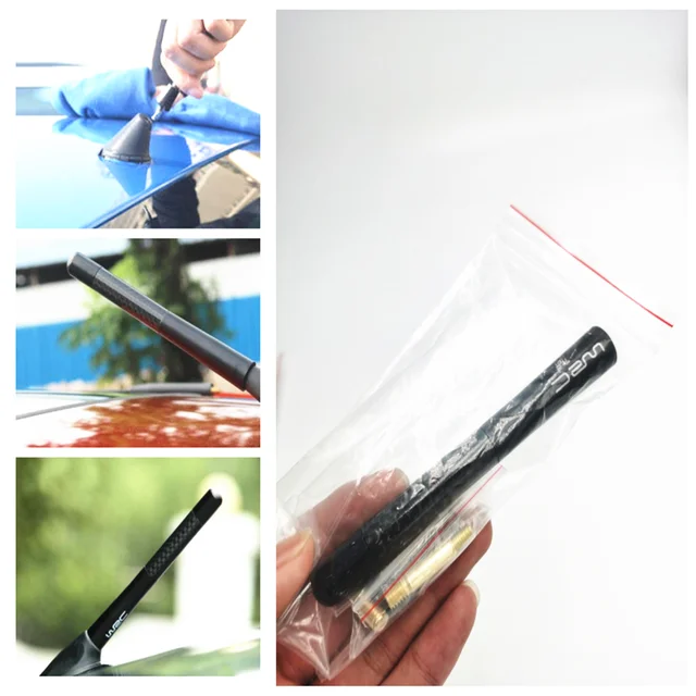 Samochodowa antena z krótkim masztem z włókna węglowego do Hondy CRV Accord Odeysey FIT Jazz City Civic BR-V Mobilio WR-V BR-V Brio Amaze