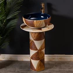 Lavabo vertical de cerámica para uso doméstico