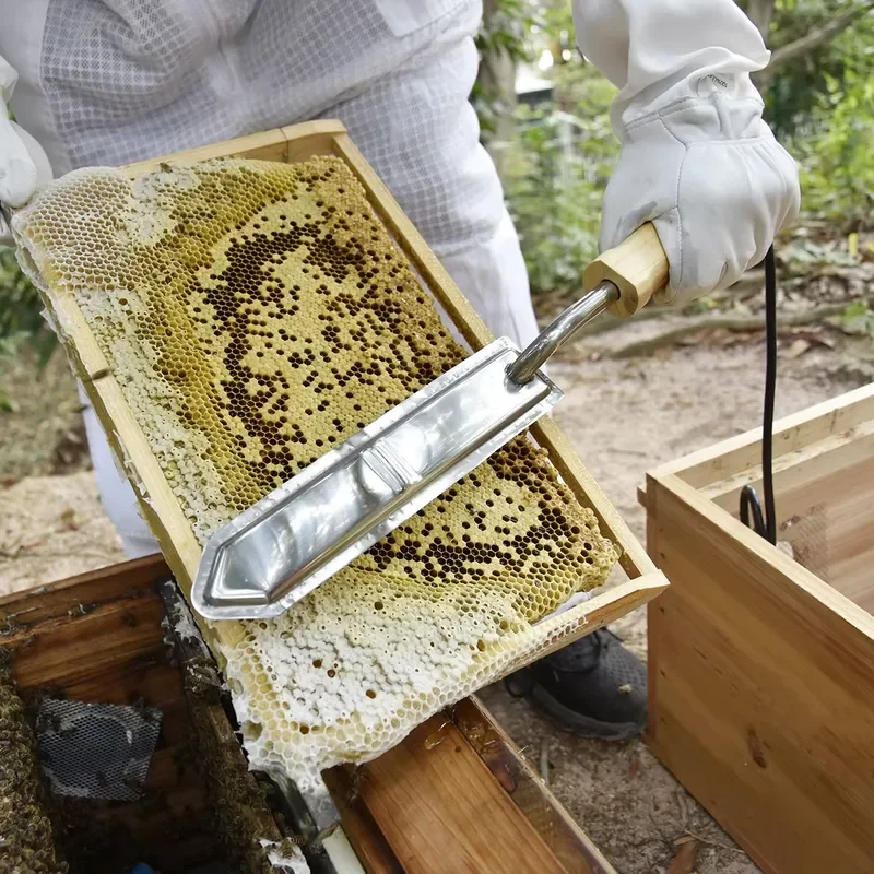 for Yilite Bee Electric Heating Hat Removal Honey Knife Uncapping Tool Beekeeping Equipment Hive Frame Wax Cutter Long Tail
