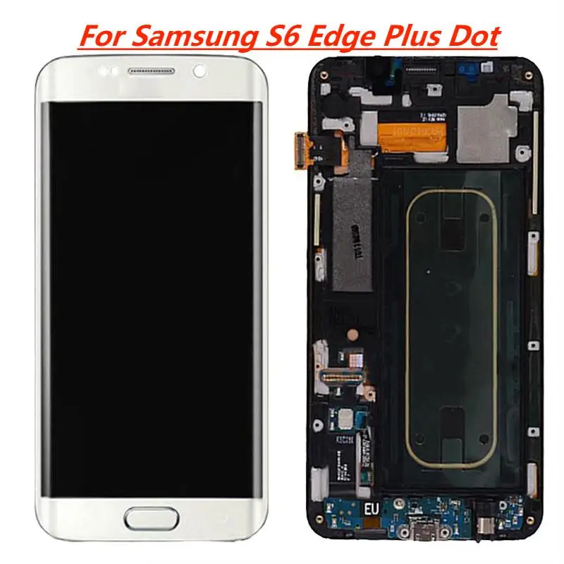 

For Samsung S6 Edge Plus G928F Display With Frame Super AMOLED With Dot 5.7" SM-G928F LCD Touch Screen Display Repair