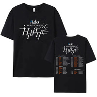 Hot Sale Ado WORLD TOUR 2025 Hibana Tshirt Cotton Short Sleeve T-shirt Japan Style Fashion Print Clothing Women Men Summer Tee