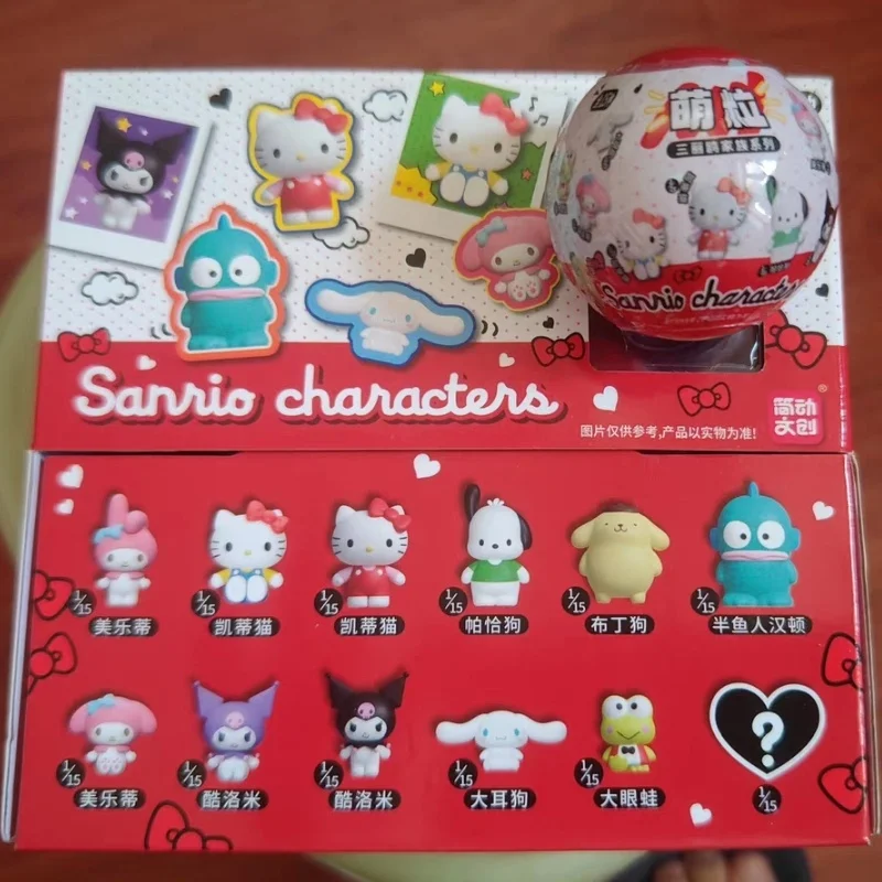 

Новый оригинальный Sanrio Kuromi Hello Kitty Melody Cinnamoroll аниме фигурка мини-кукла орнамент слепая коробка капсульные игрушки подарок на день рождения