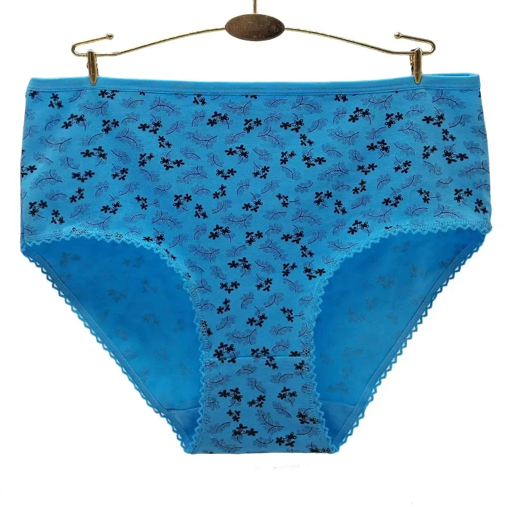 Cotton Panties Plus Size Underwear Women Briefs Female Knickers Lady Lingerie High Waist Intimate XXL 3XL XXXXL 3 Pieces/Lot