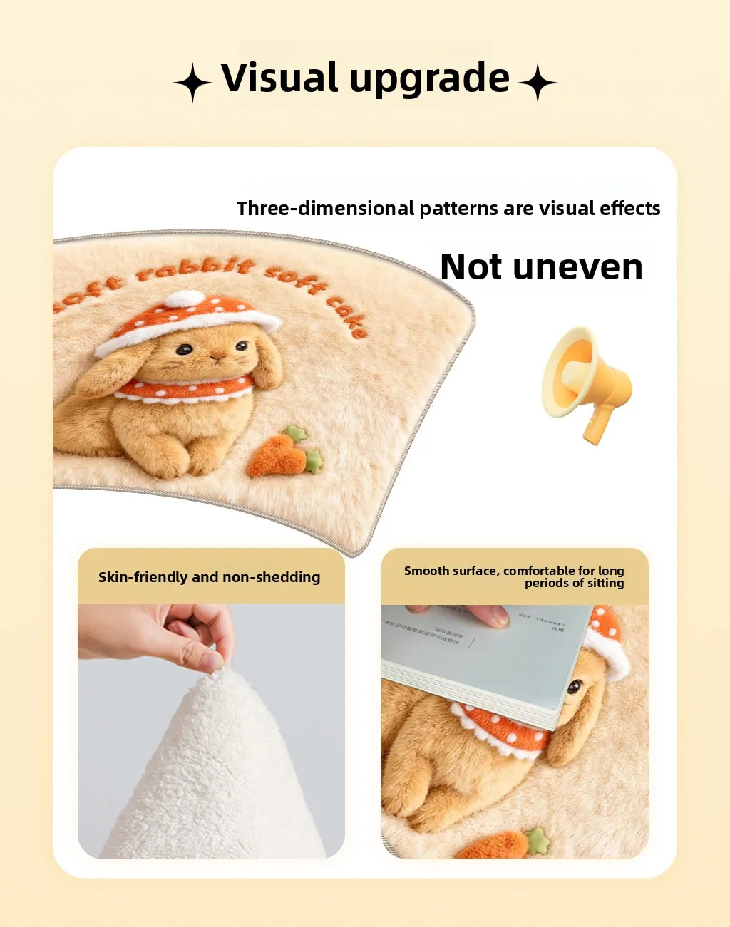 Imitation eines Kaschmir-Toilettenbodenteppichs, saugfähiger, rutschfester Teppich für das Badezimmer – Detail 2